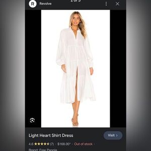 Large Light Heart Free People Dress